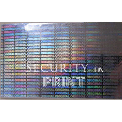 Holographic Self-Adhesive Hologram Security Sticker Tape 50mm Wide Silver HT50-1VSHolographic Tape